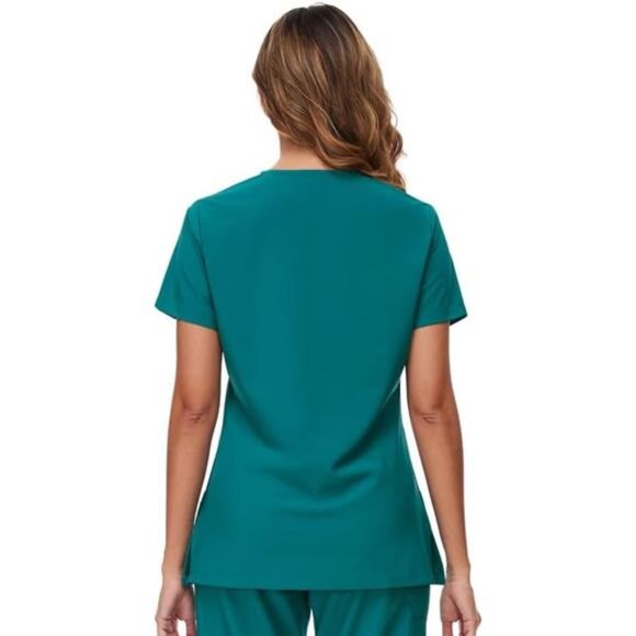 Scrub Tops for Woman - Soft Stretch, V-Neck Top Scrubs with 3 Pockets, Easy Care - Picture 5 of 8